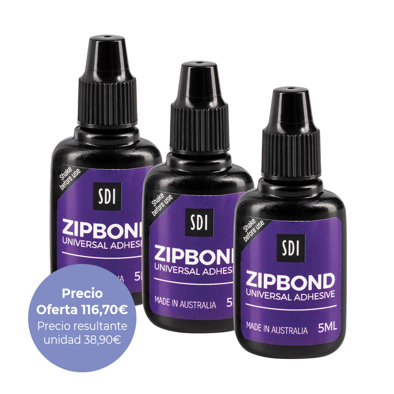 Oferta especial: 3 Adhesivo universal ZIPBOND 8100502 SDI - Contiene: 3 x (Botella de 5 ml.)