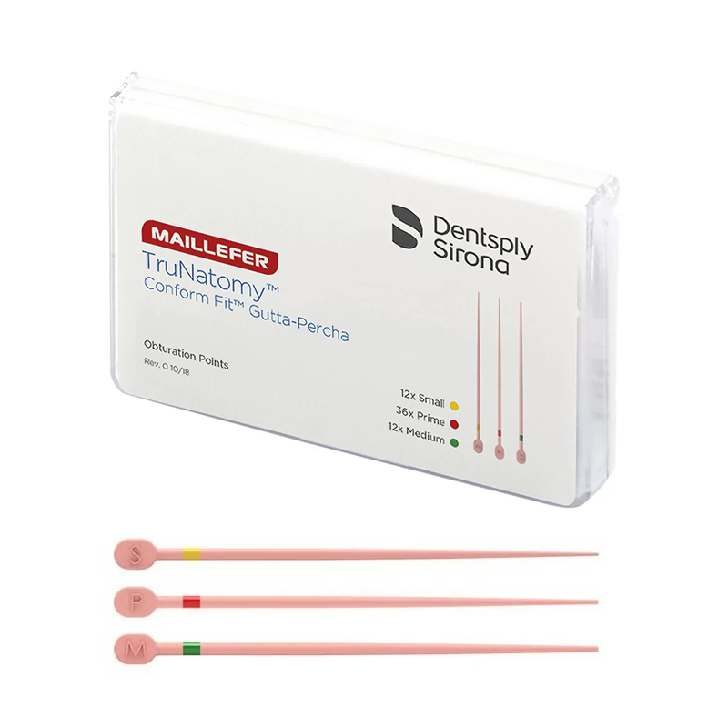 TRUNATOMY CONFORM FIT GUTTA SURTIDO B00TNGPF00AST Dentsply Sirona - Caja de 60 unidades.