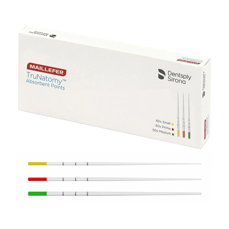 TRUNATOMY PUNTAS DE PAPEL PRIME BSTTNPP000PRM Dentsply Sirona - Caja de 180 unidades.