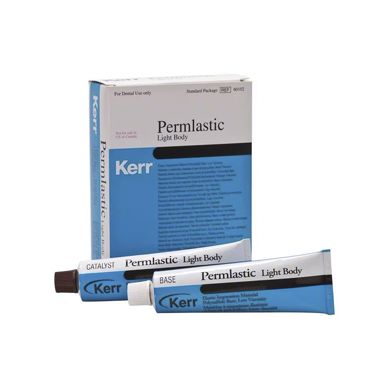 Permlastic Light Bpdy Kerr - 2 tubos: 60 ml base, 60 ml catalizador.