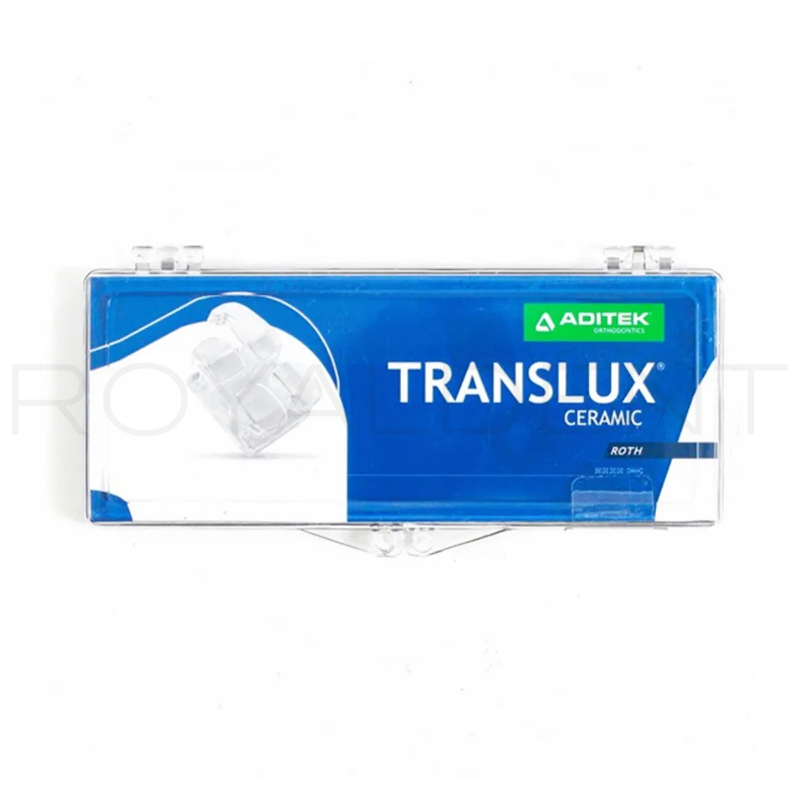 Brackets Caramic Translux Roth 0.22 Aditek - 20 brackets 3.4.5 con gancho