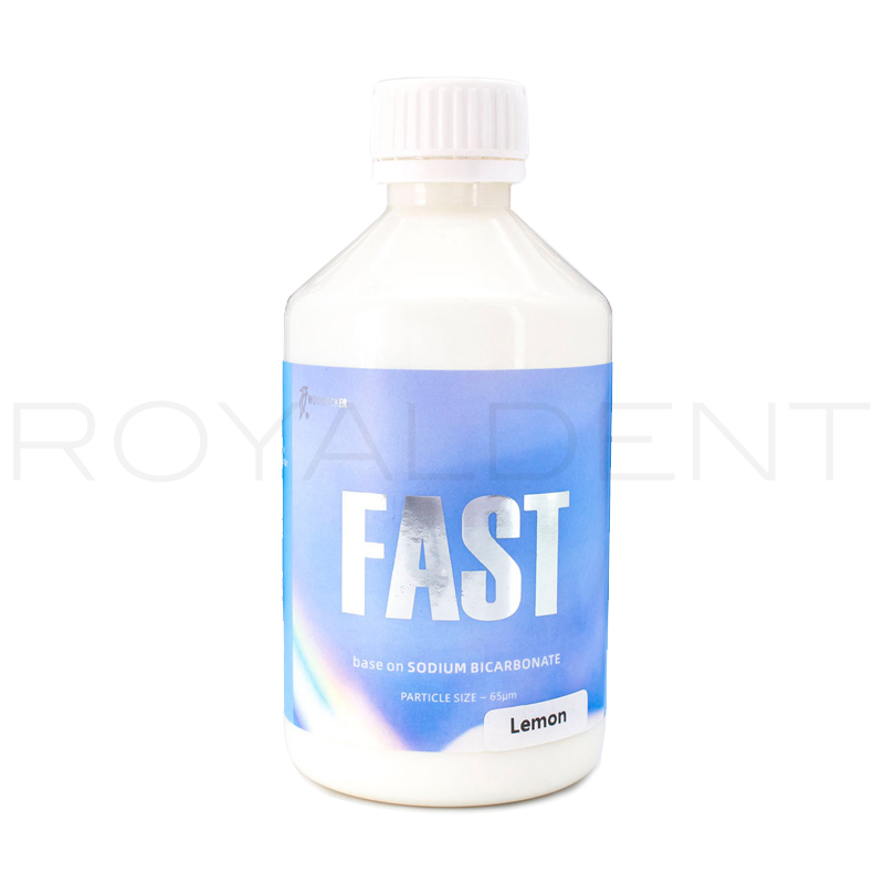 Bicarbonato en polvo 65 micras FAST SUPRAgingival. Woodpecker -  4 botellas de 300gr/ la unidad