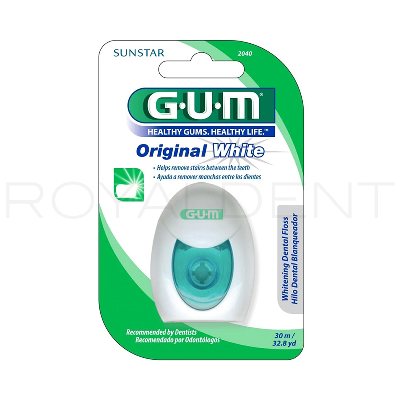 Hilo dental  Original White con cera Gum - 30m